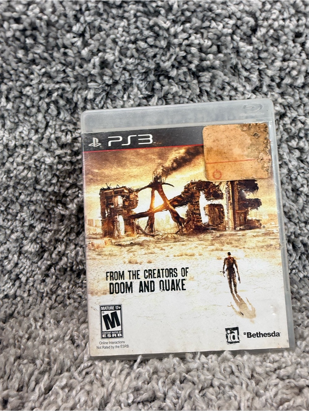 RAGE (PS3) Video Game - White Cover